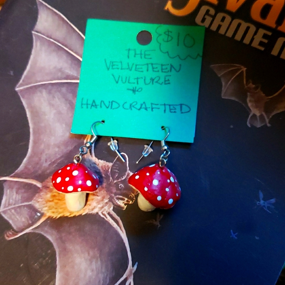 Mushroom earrings